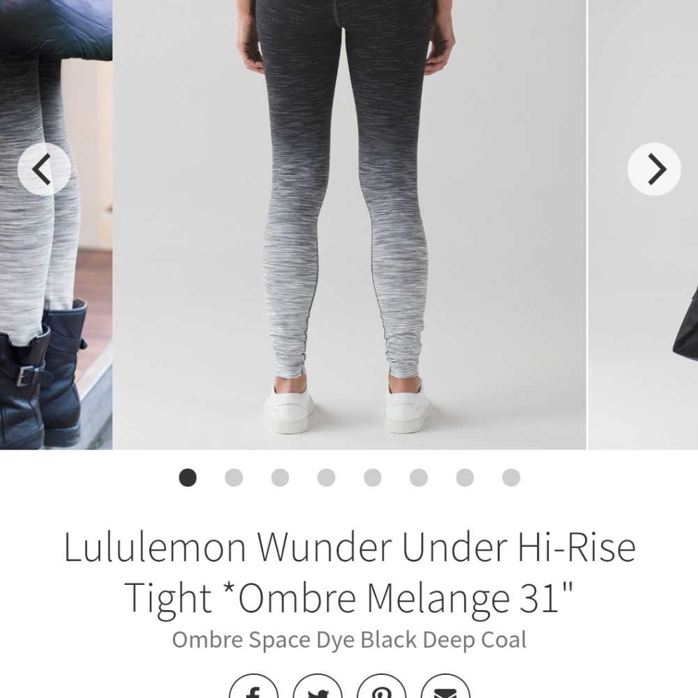 Lululemon Wunder Under Ombre Melange "31